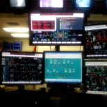 Control room of the power dept.