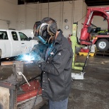 Ground Support Equipment (GSE) Mechanic in DFW is hard at work!