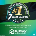 #1 Best Mortgage Company 7 years in a row