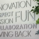 Innovation, Respect, Passion, Fun, Collaboration, and Giving Back are our core values.