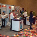 Mitchell International booth at regional tradeshow