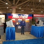 Mitchell International booth at regional tradeshow