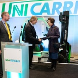 A Royal visit to celebrate UniCarriers' 50th anniversary and donation of a truck to Transaid.