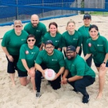 Team Houston coming together at HAA’s Volleyball Tournament.