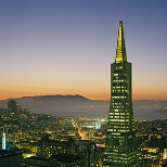 Transamerica building in Downtown San Francisco.