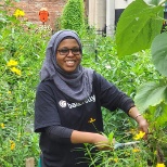 Volunteering at a community garden during Baker Tilly Stewardship Week. 